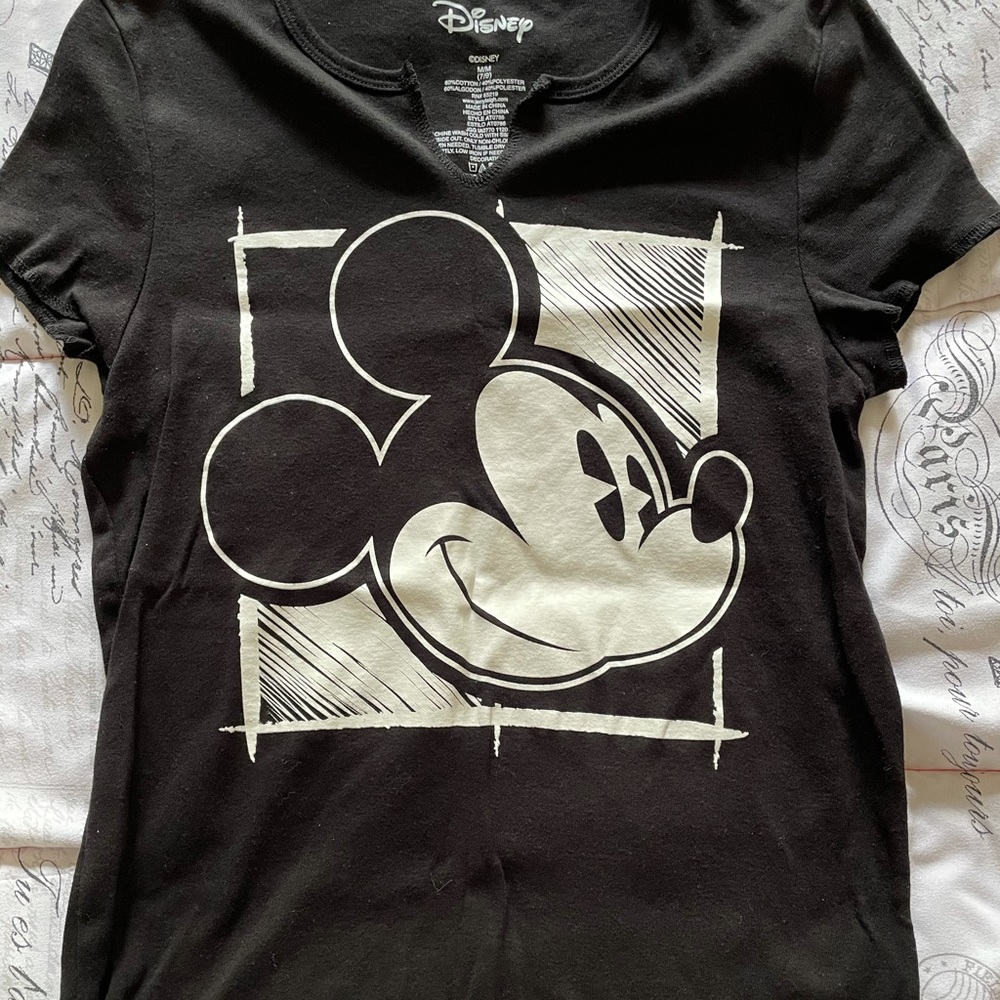 3 for $10 Disney Mickey Mouse Black Short Sleeve Tee